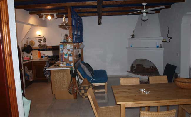 Main room and kitchen